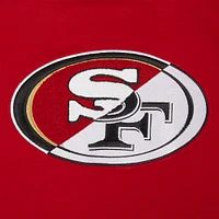 Men's Pro Standard  Scarlet San Francisco 49ers Split Logo Double Knit Full-Zip Hoodie