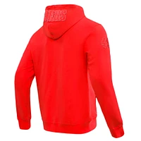 Men's Pro Standard Scarlet San Francisco 49ers Triple Tonal Full-Zip Hoodie