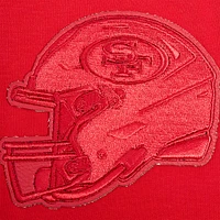 Men's Pro Standard Scarlet San Francisco 49ers Triple Tonal Full-Zip Hoodie
