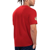 Men's Starter Scarlet/Gold San Francisco 49ers Finish Line T-Shirt
