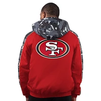 Men's Starter  Scarlet San Francisco 49ers Thursday Night Gridiron Full-Zip Jacket