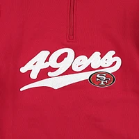 Men's Tommy Hilfiger Scarlet/Gold San Francisco 49ers Aiden Quarter-Zip Sweatshirt