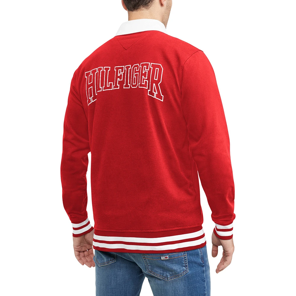 Men's Tommy Hilfiger Scarlet San Francisco 49ers Cody Rugby - Long Sleeve Polo