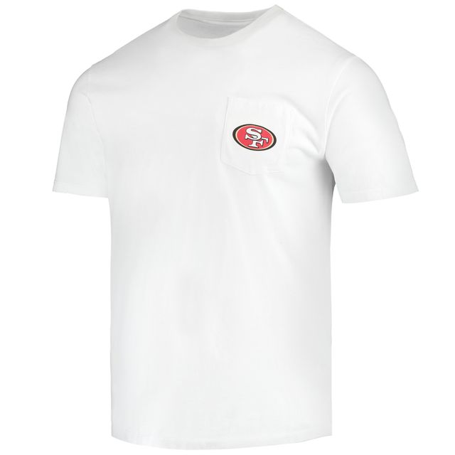 T-shirt blanc pour homme Vineyard Vines San Francisco 49ers Big & Tall Helmet