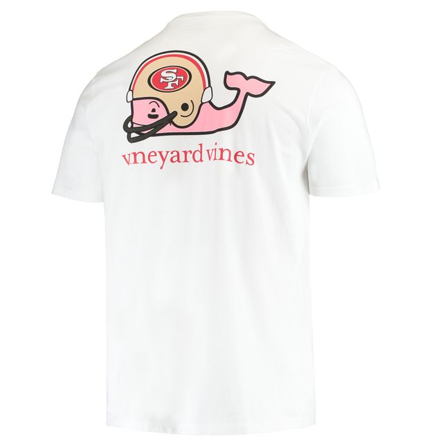 T-shirt blanc pour homme Vineyard Vines San Francisco 49ers Big & Tall Helmet