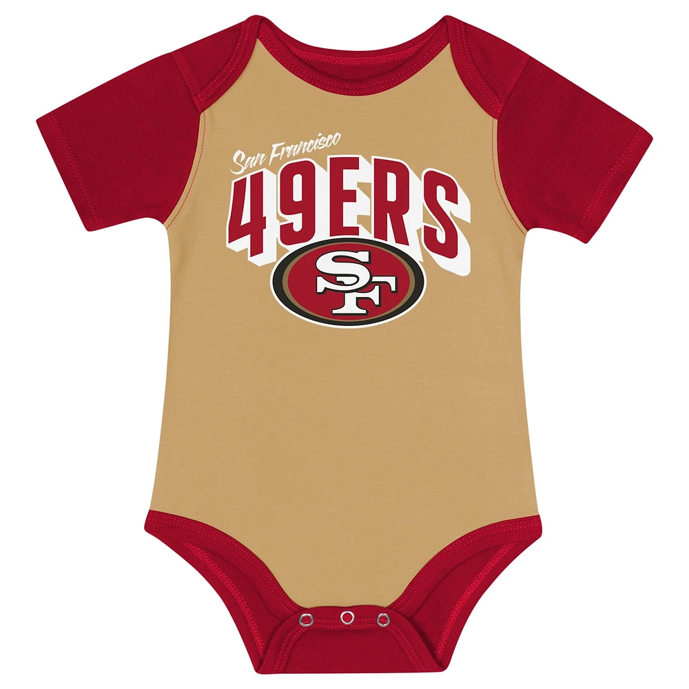 Newborn & Infant San Francisco 49ers Dynamic Duo Bodysuit, Bib Hat Set