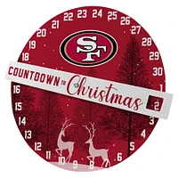 Pegasus San Francisco 49ers Countdown to Christmas Wall Sign