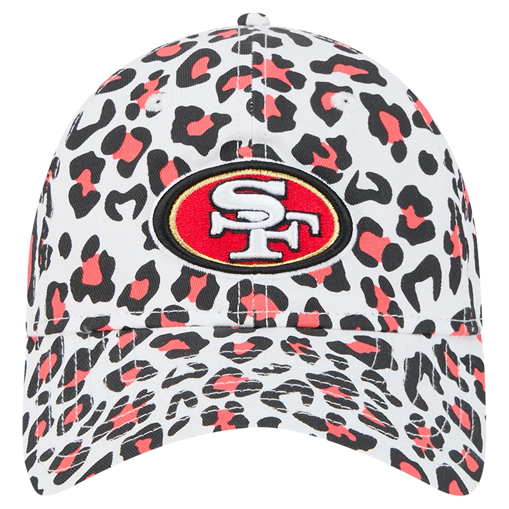 Preschool New Era White San Francisco 49ers Active Leopard 9TWENTY Adjustable Hat