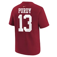 Preschool Nike Brock Purdy Scarlet San Francisco 49ers Player Name & Number T-Shirt