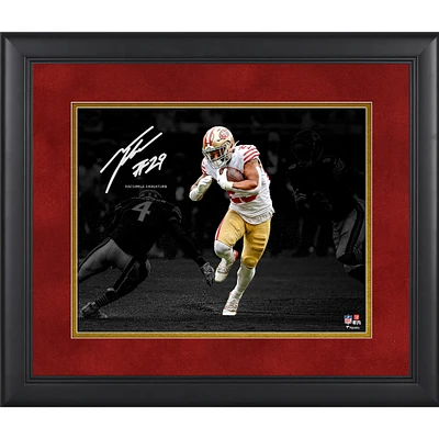 Talanoa Hufanga San Francisco 49ers Facsimile Signature Framed 11" x 14" Spotlight Photograph
