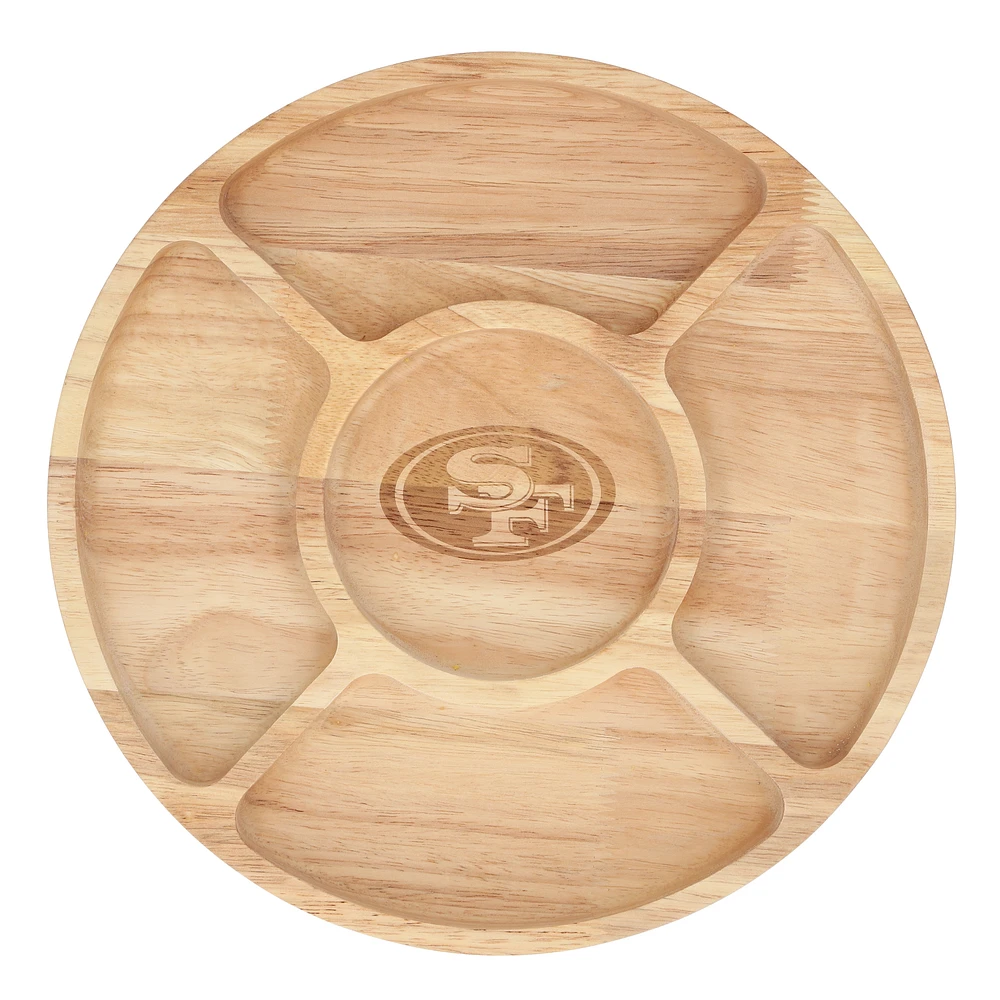 The Memory Company San Francisco 49ers Wood Chip & Dip Serving Tray
