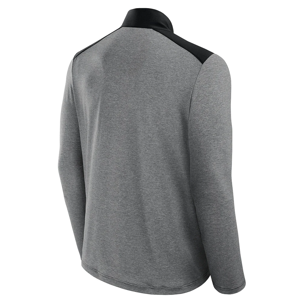Unisex Fanatics Black/Heather Gray San Francisco 49ers Front Office Tonal Full-Zip Jacket