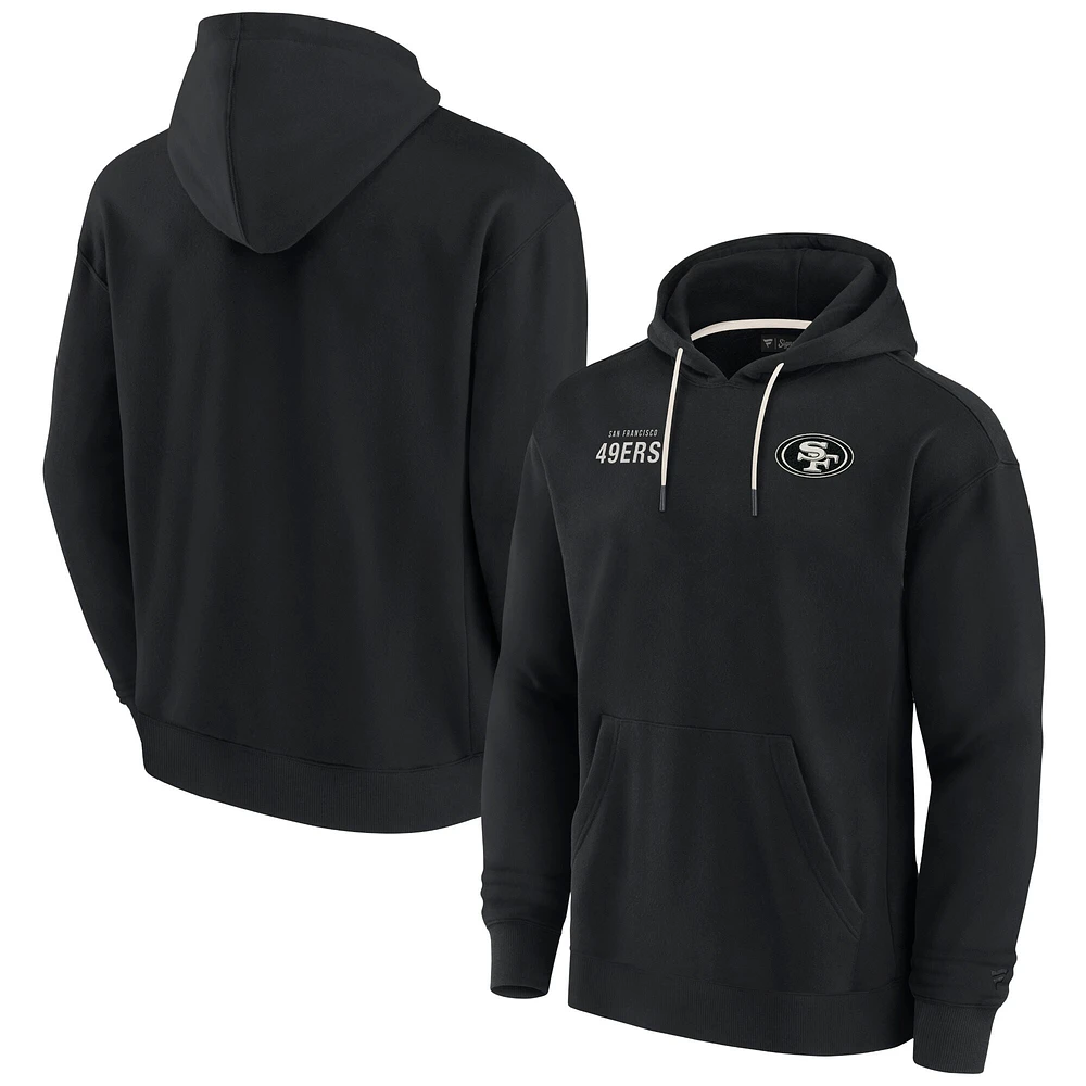 Unisex Fanatics Black San Francisco 49ers Elements Super Soft Fleece Pullover Hoodie
