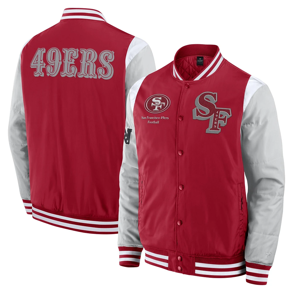 Unisex Fanatics Scarlet San Francisco 49ers Elements Elite Full-Snap Jacket