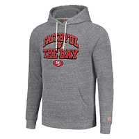 Unisex Homage  Gray San Francisco 49ers Hyperlocal Raglan Pullover Hoodie
