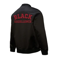 Unisex Mitchell & Ness Black San Francisco 49ers Excellence Collection Icon Full-Zip Jacket