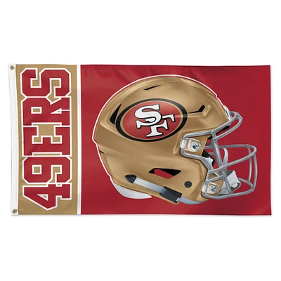 WinCraft San Francisco 49ers 3' x 5' Casque Deluxe Drapeau simple face