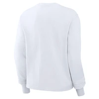 Women's Nike White San Francisco 49ers Essential Long Sleeve Boxy T-Shirt
