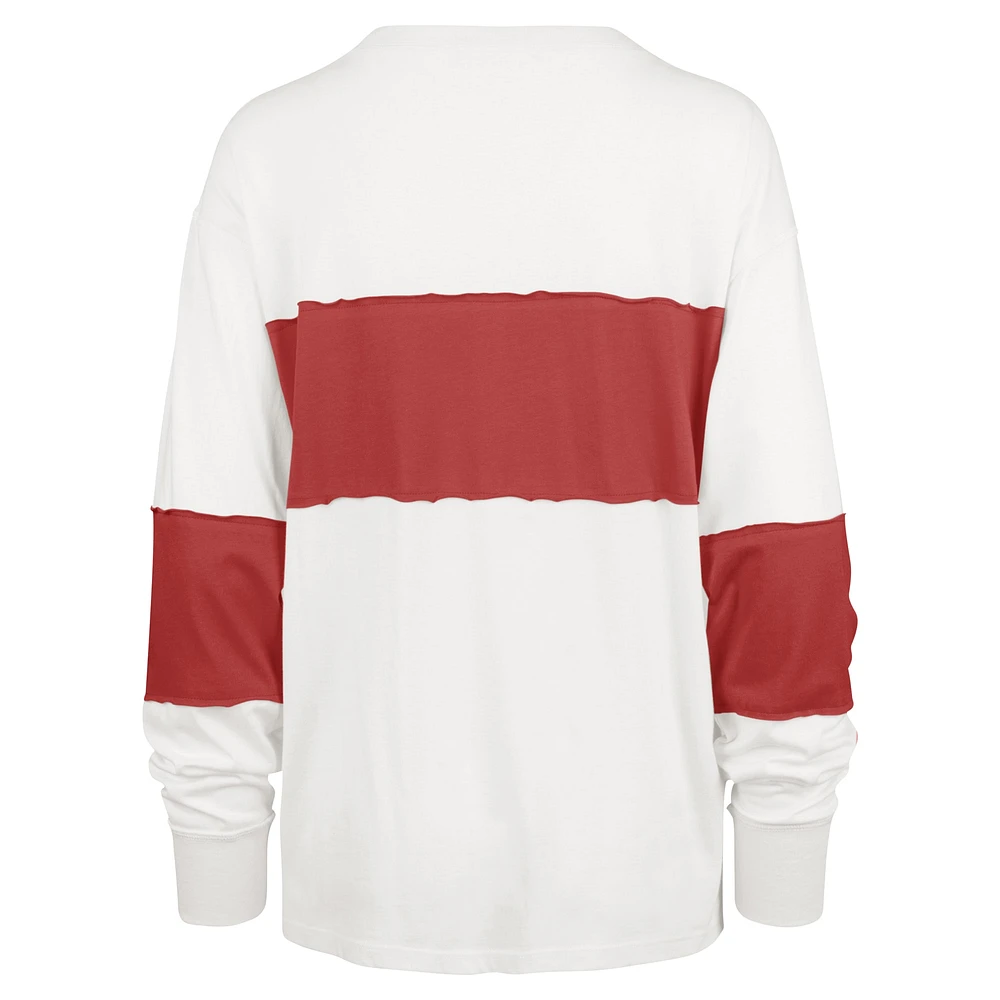 T-shirt à manches longues '47 Cream San Francisco 49ers Clubhouse Pride Taylor pour femmes