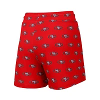 Women's Concepts Sport San Francisco 49ers Gauge Allover Print Cropped Tank Top & Shorts Sleep Set