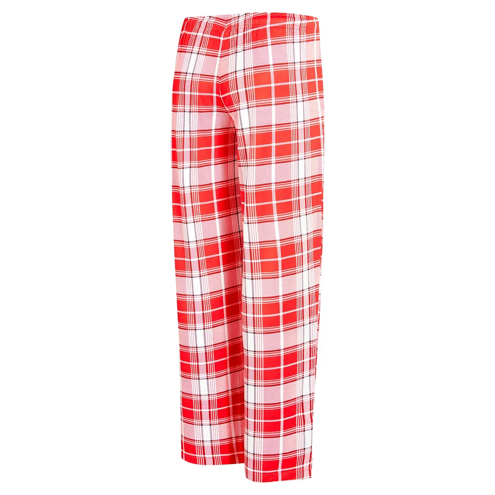 Women's Concepts Sport Scarlet San Francisco 49ers Ashford Plaid Knit Pants