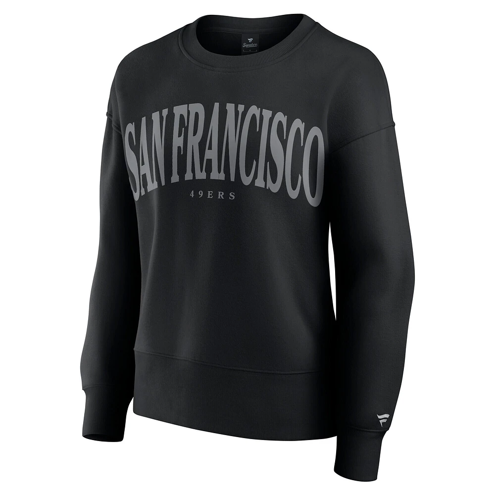 Women's Fanatics  Black San Francisco 49ers Elements Pullover Sweatshirt