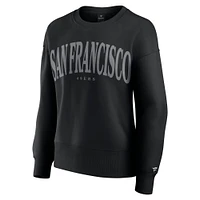 Women's Fanatics  Black San Francisco 49ers Elements Pullover Sweatshirt