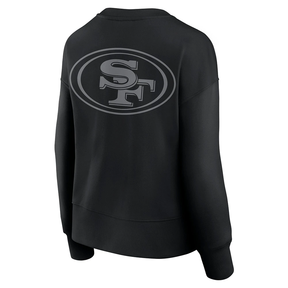 Women's Fanatics  Black San Francisco 49ers Elements Pullover Sweatshirt