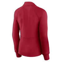 Women's Fanatics  Scarlet San Francisco 49ers Elements Quarter-Zip Jacket