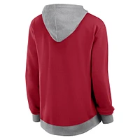 Women's Fanatics  Scarlet San Francisco 49ers Hit It Full-Zip Hoodie