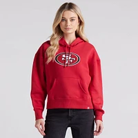 Women's Fanatics Scarlet San Francisco 49ers Legacy Fleece Pullover Hoodie