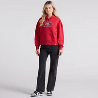 Women's Fanatics Scarlet San Francisco 49ers Legacy Fleece Pullover Hoodie