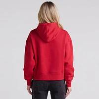 Women's Fanatics Scarlet San Francisco 49ers Legacy Fleece Pullover Hoodie