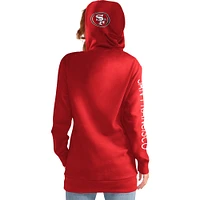 Sweat à capuche G-III 4Her pour femme par Carl Banks Scarlet San Francisco 49ers Extra Inning