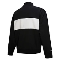 Women's Mitchell & Ness Black San Francisco 49ers Quarter-Zip Jacket