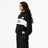 Women's Mitchell & Ness Black San Francisco 49ers Quarter-Zip Jacket