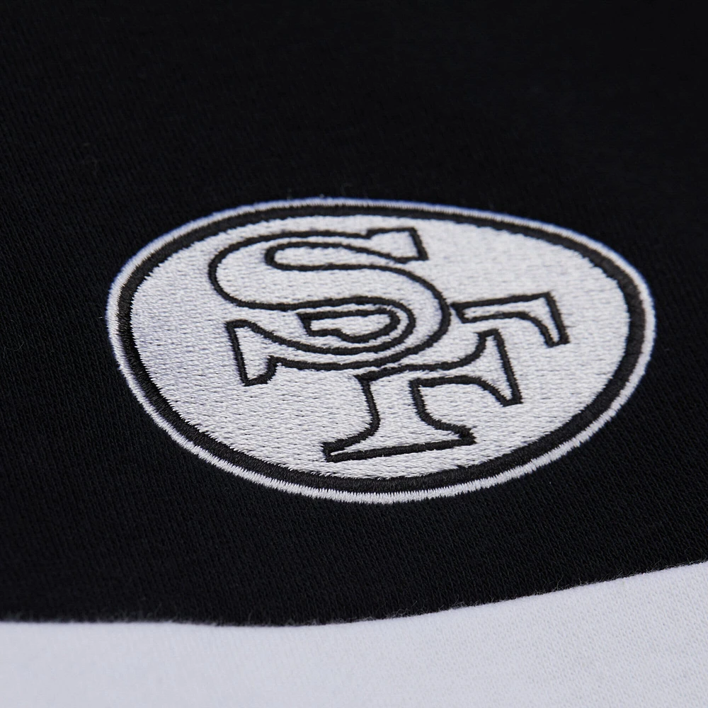 Women's Mitchell & Ness Black San Francisco 49ers Quarter-Zip Jacket