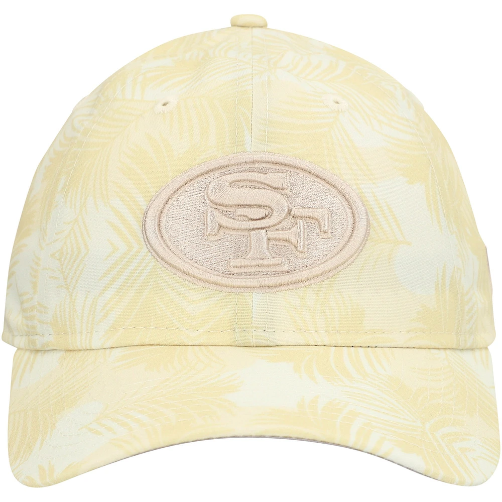 Women's New Era Cream San Francisco 49ers Frond 9TWENTY Adjustable Hat