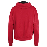 Sweat à capuche enfiler New Era Scarlet San Francisco 49ers Boxy pour femme