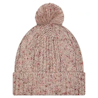 Women's New Era Stone San Francisco 49ers Trendy Tone Cuffed Knit Hat with Pom