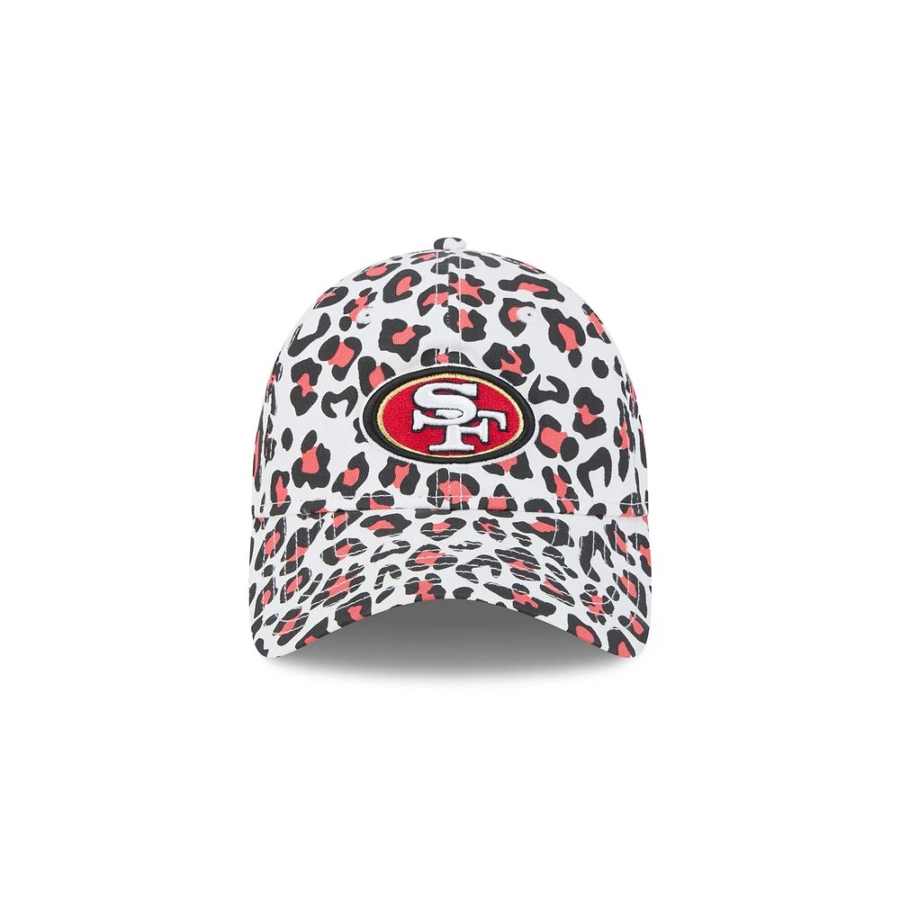 Women's New Era White San Francisco 49ers Active Leopard 9TWENTY Adjustable Hat