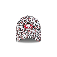 Women's New Era White San Francisco 49ers Active Leopard 9TWENTY Adjustable Hat