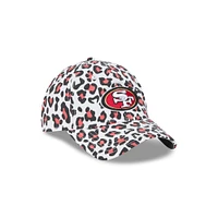 Women's New Era White San Francisco 49ers Active Leopard 9TWENTY Adjustable Hat
