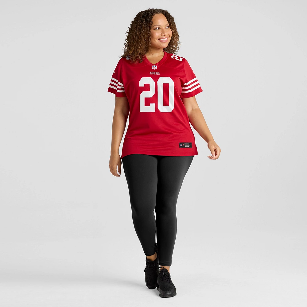 Maillot de match Nike Ambry Thomas Scarlet San Francisco 49ers pour femme