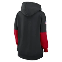 Women's Nike Black San Francisco 49ers 2024 Sideline Essential Fleece Pullover Hoodie