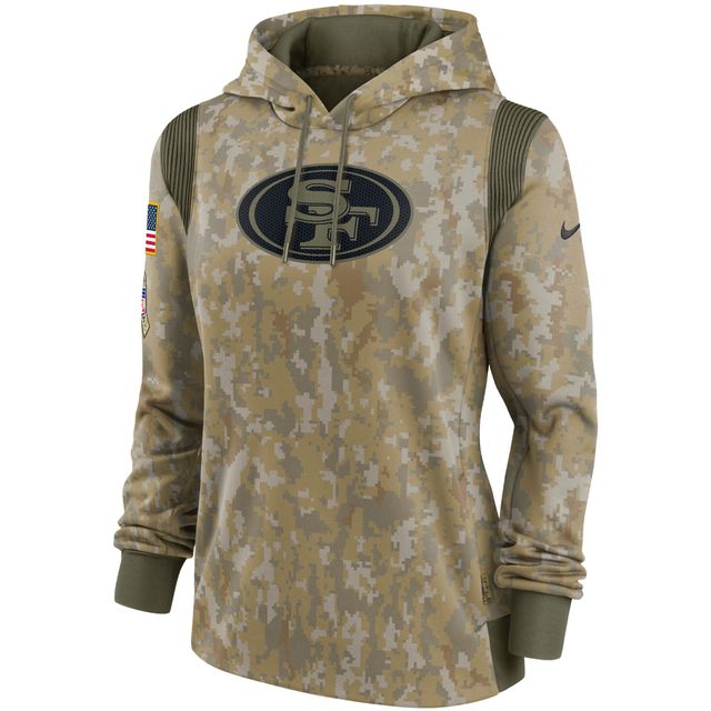 Nike Camo San Francisco 49ers 2021 Salute To Service pour femme - Therma Performance Pullover Hoodie