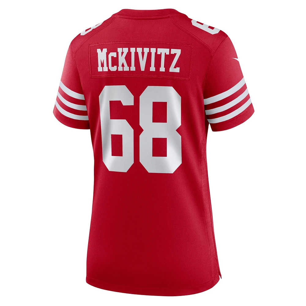 Women's Nike Colton McKivitz  Scarlet San Francisco 49ers Game Jersey