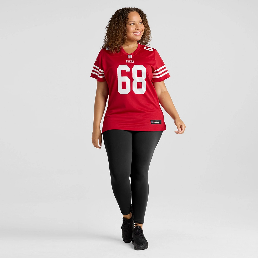 Women's Nike Colton McKivitz  Scarlet San Francisco 49ers Game Jersey