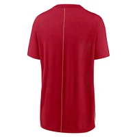Women's Nike Cream/Scarlet San Francisco 49ers Wordmark Tri-Blend T-Shirt
