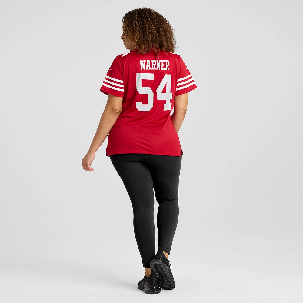 Women's Nike Fred Warner Scarlet San Francisco 49ers Player Jersey